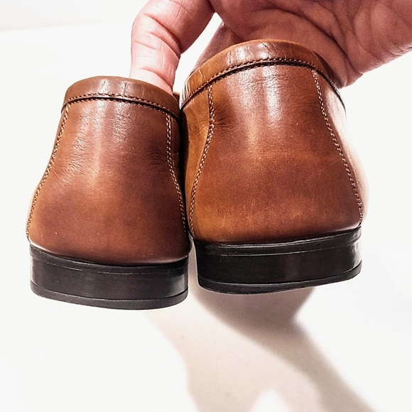 Magnanni Meruelo 17533 Cognac Tan Leather Penny Loafers Dress Mens 11.5M Spain